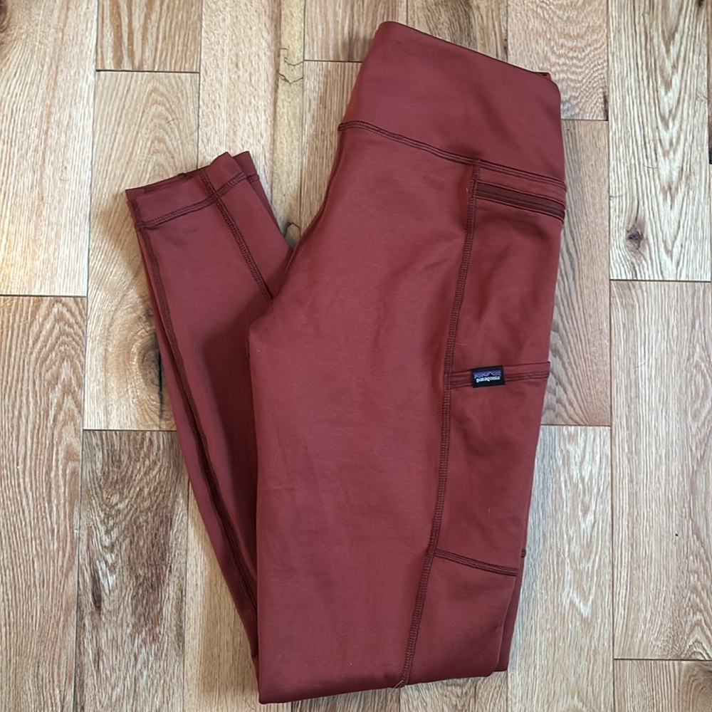 Patagonia Pack Out Women’s Leggings Red Size S - Picture 2 of 8